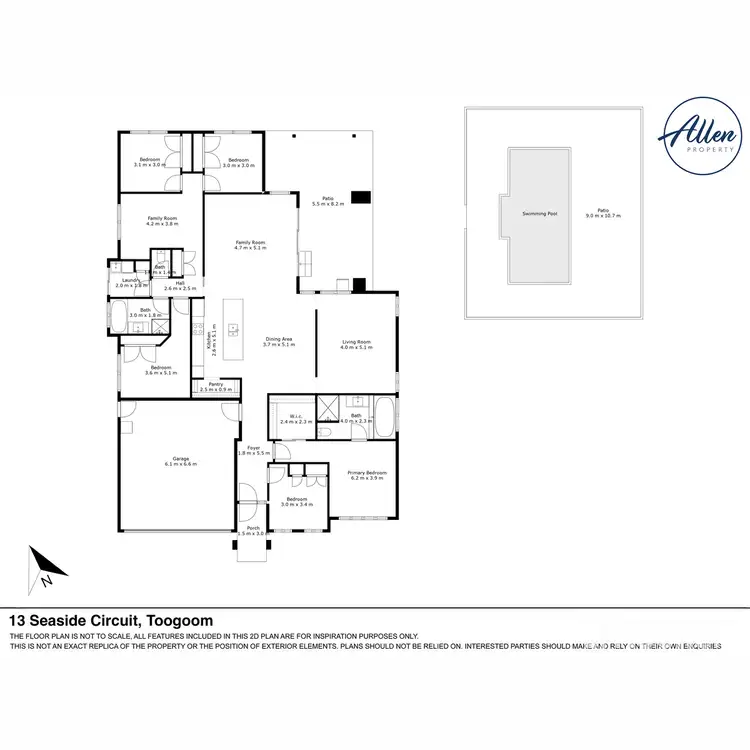 Floorplan of Homely house listing, 13 Seaside Circuit, Toogoom QLD 4655