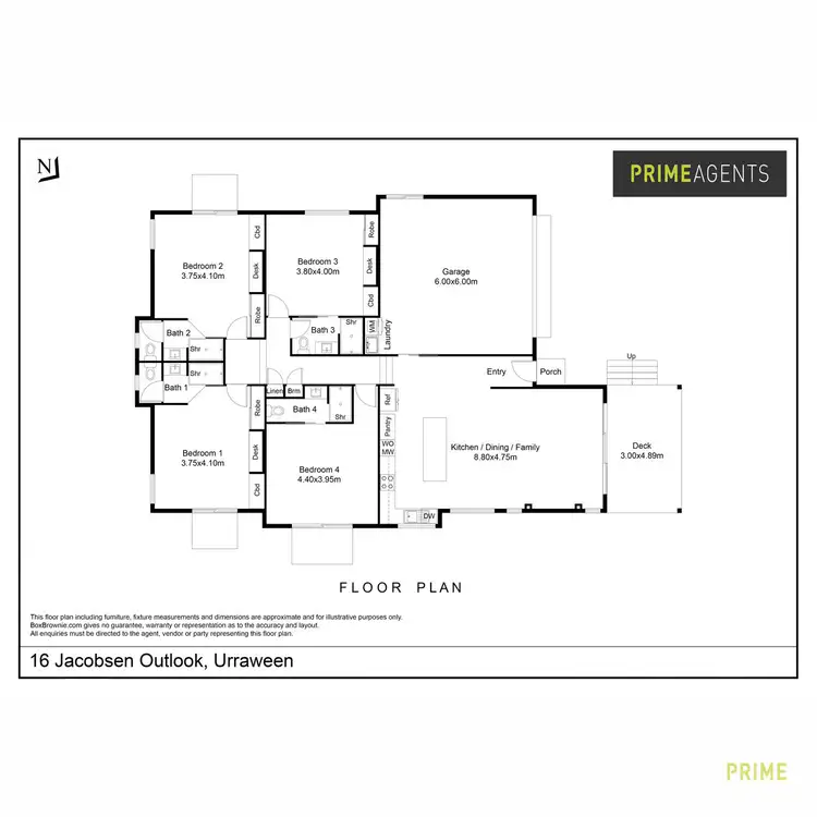 Floorplan of Homely house listing, 16 Jacobsen Outlook, Urraween QLD 4655