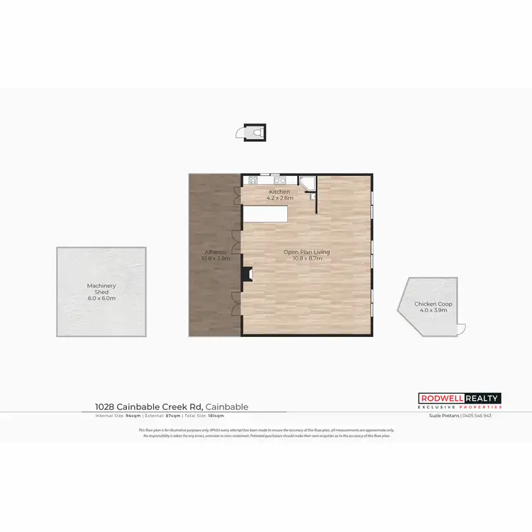 Floorplan of Homely rural property listing, 1028 Cainbable Creek Road, Cainbable QLD 4285