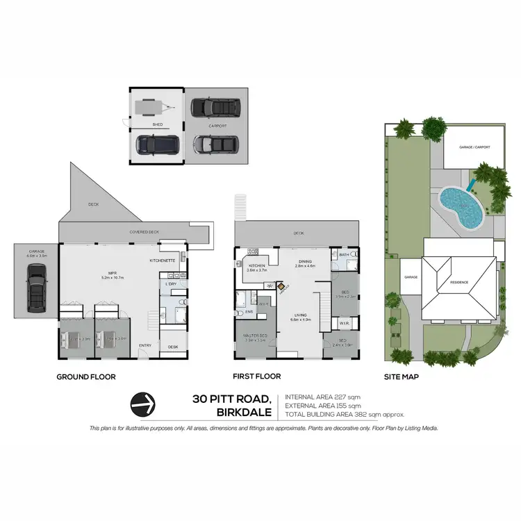 Floorplan of Homely house listing, 30 Pitt Road, Birkdale QLD 4159