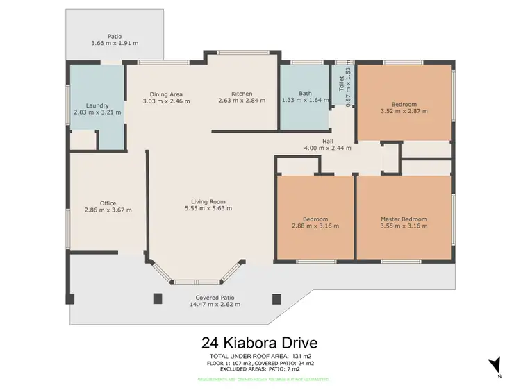 Floorplan of Homely house listing, 24 Kiabora Drive, Widgee QLD 4570