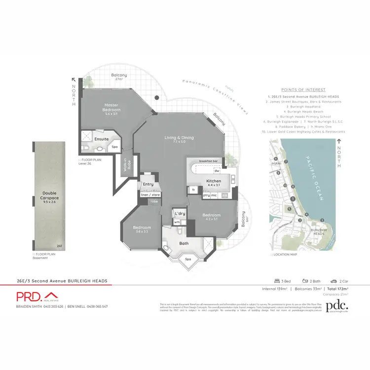 Floorplan of Homely unit listing, 26E/3 Second Avenue, Burleigh Heads QLD 4220