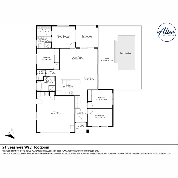 Floorplan of Homely house listing, 24 Seashore Way, Toogoom QLD 4655