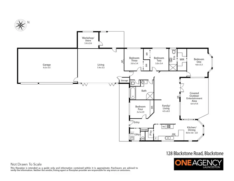 Floorplan of Homely house listing, 128 Blackstone Road, Blackstone Heights TAS 7250