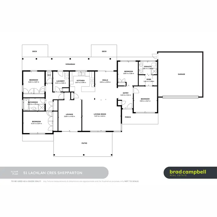 Floorplan of Homely house listing, 51 Lachlan Crescent, Shepparton VIC 3630