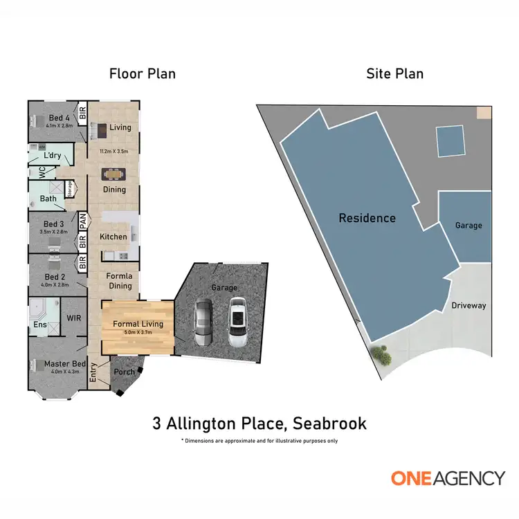 Floorplan of Homely house listing, 3 Allington Place, Seabrook VIC 3028