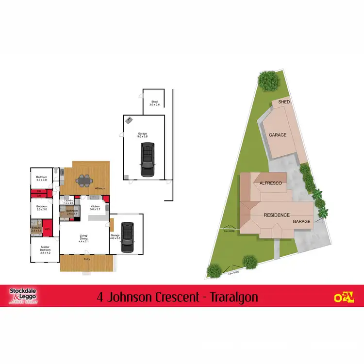 Floorplan of Homely house listing, 4 Johnson Crescent, Traralgon VIC 3844