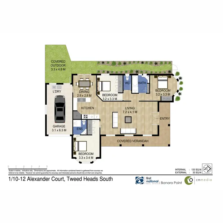 Floorplan of Homely villa listing, 1/10-12 Alexander Court, Tweed Heads South NSW 2486