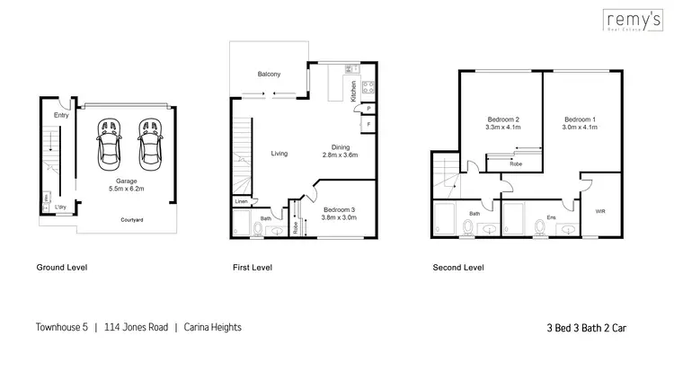Floorplan of Homely townhouse listing, 5/114 Jones Road, Carina Heights QLD 4152