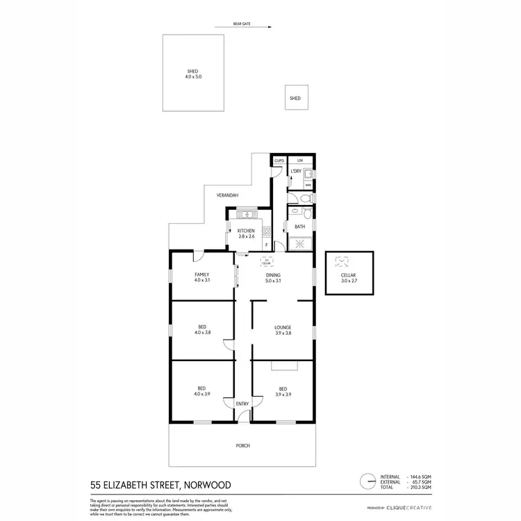 Floorplan of Homely house listing, 55 Elizabeth Street, Norwood SA 5067