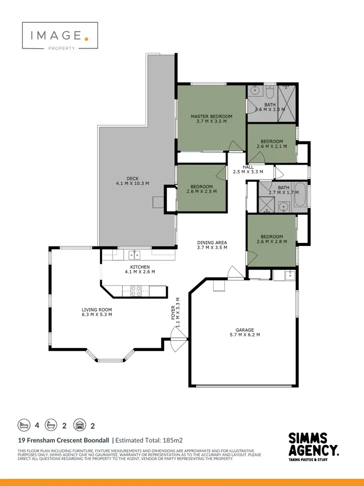 Floorplan of Homely house listing, 19 Frensham Crescent, Boondall QLD 4034
