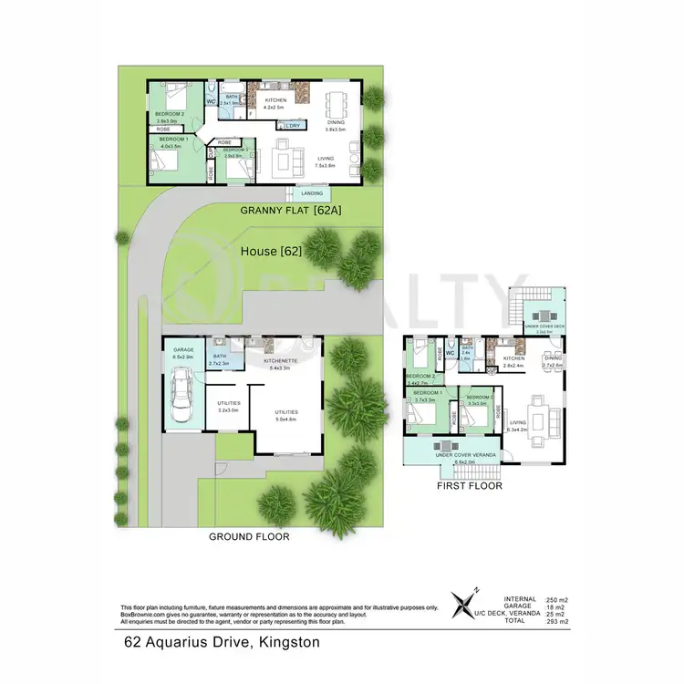 Floorplan of Homely house listing, 62 Aquarius Drive, Kingston QLD 4114