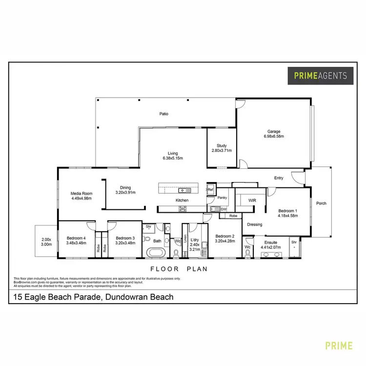 Floorplan of Homely house listing, 15 Eagle Beach Parade, Dundowran Beach QLD 4655