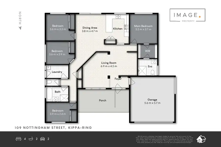 Floorplan of Homely house listing, 109 Nottingham Street, Kippa-Ring QLD 4021