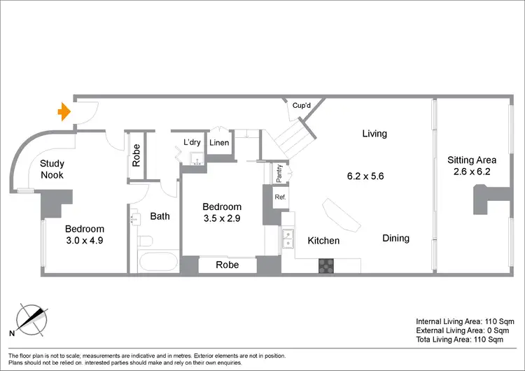 Floorplan of Homely apartment listing, 320/38 Warner Street, Fortitude Valley QLD 4006