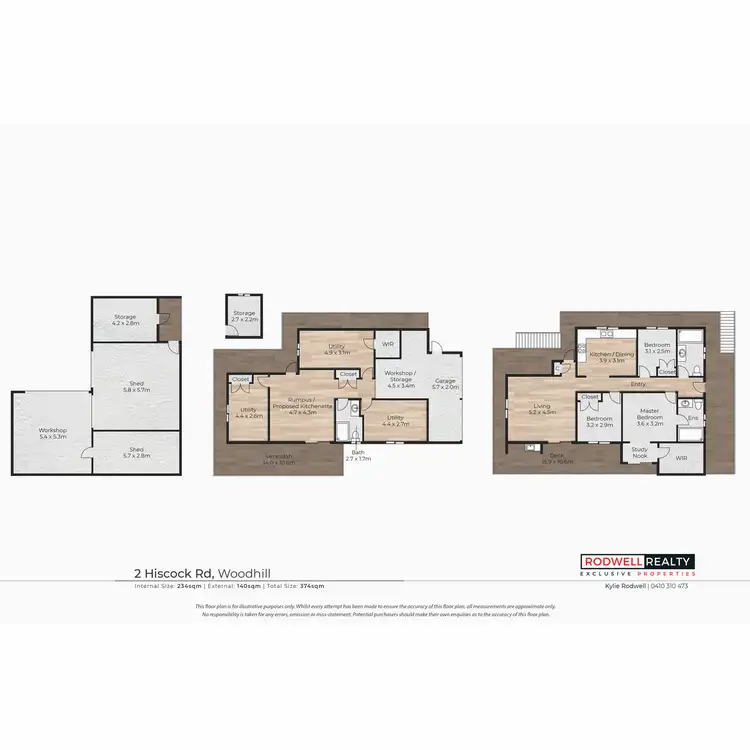 Floorplan of Homely house listing, 2 Hiscock Road, Woodhill QLD 4285