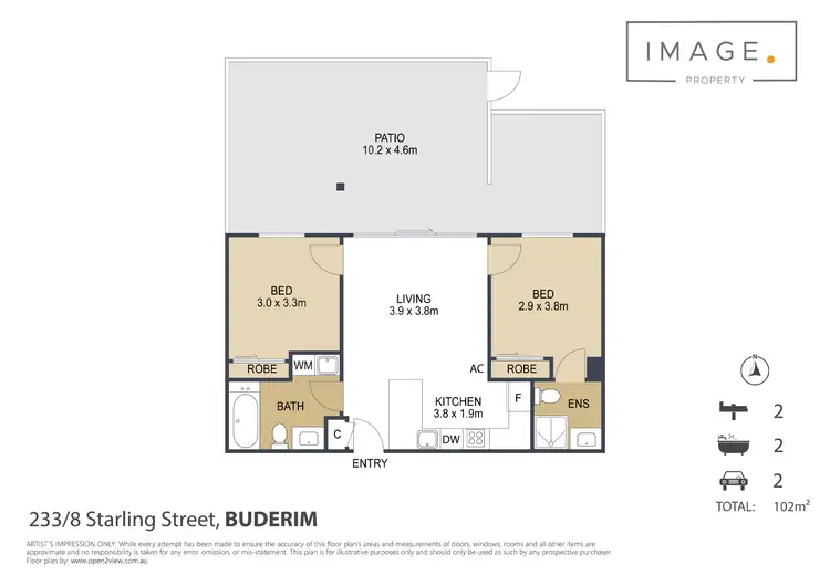 Floorplan of Homely apartment listing, 233/8 Starling Street, Buderim QLD 4556