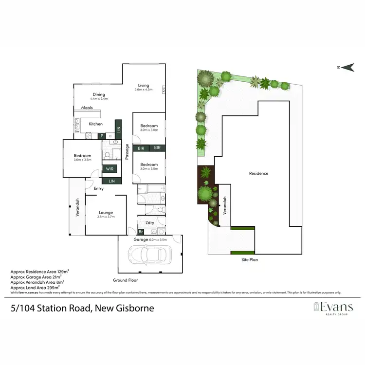 Floorplan of Homely townhouse listing, 5/104 Station Road, Gisborne VIC 3437