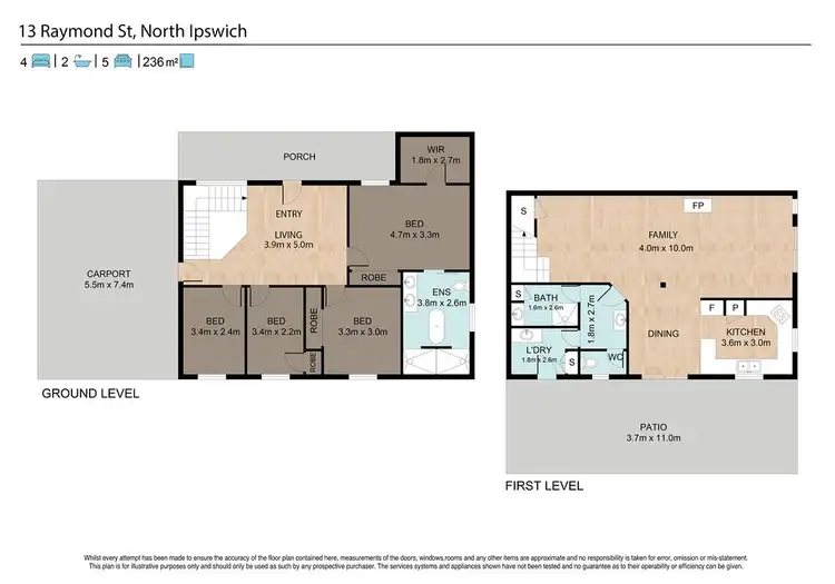 Floorplan of Homely house listing, 13 Raymond Street, North Ipswich QLD 4305