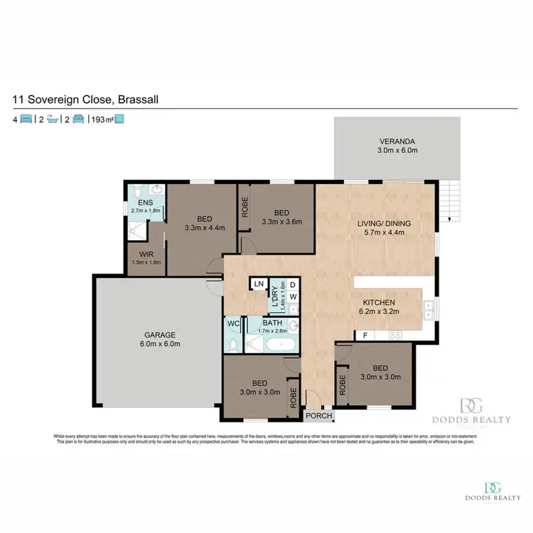 Floorplan of Homely house listing, 11 Sovereign Close, Brassall QLD 4305