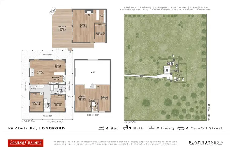 Floorplan of Homely house listing, 49 Abels Road, Longford VIC 3851