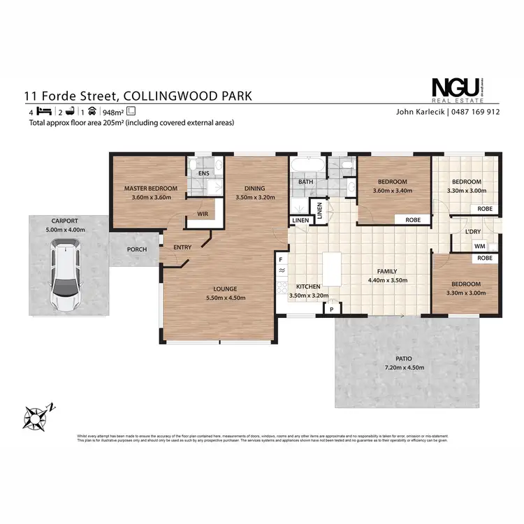 Floorplan of Homely house listing, 11 Forde Street, Collingwood Park QLD 4301