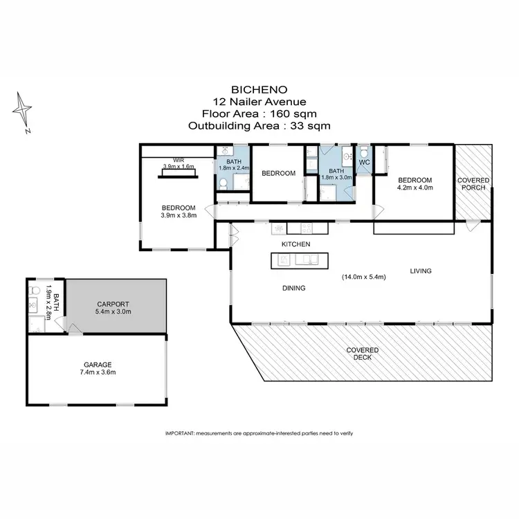 Floorplan of Homely house listing, 12 Nailer Avenue, Bicheno TAS 7215