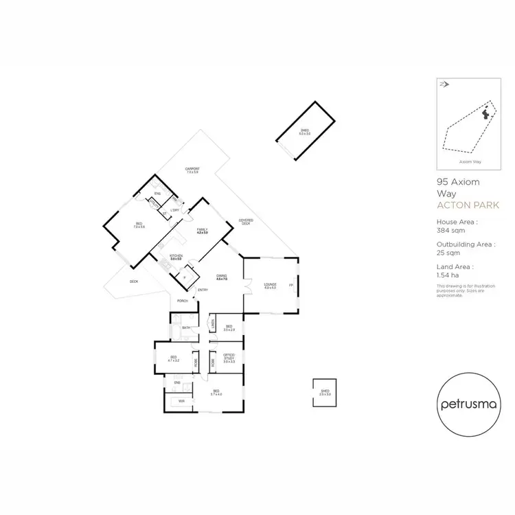 Floorplan of Homely house listing, 95 Axiom Way, Acton Park TAS 7170