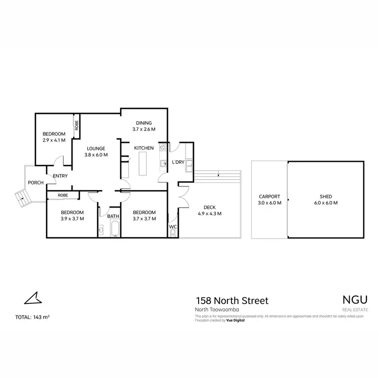 Floorplan of Homely house listing, 158 North Street, North Toowoomba QLD 4350