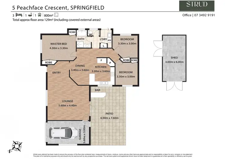 Floorplan of Homely house listing, 5 Peachface Crescent, Springfield QLD 4300