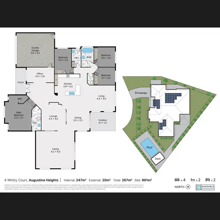 Floorplan of Homely house listing, 4 Whitty Court, Augustine Heights QLD 4300