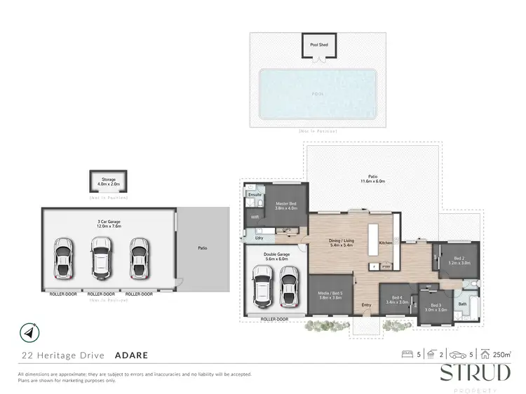 Floorplan of Homely house listing, 22 Heritage Drive, Adare QLD 4343