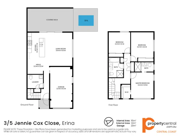 Floorplan of Homely townhouse listing, 3/5 Jennie Cox Close, Erina NSW 2250