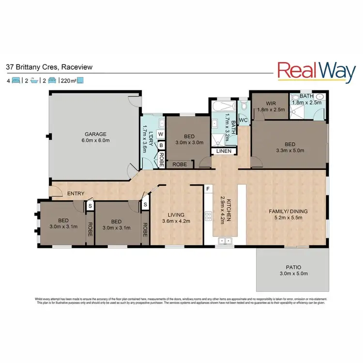 Floorplan of Homely house listing, 37 Brittany Crescent, Raceview QLD 4305