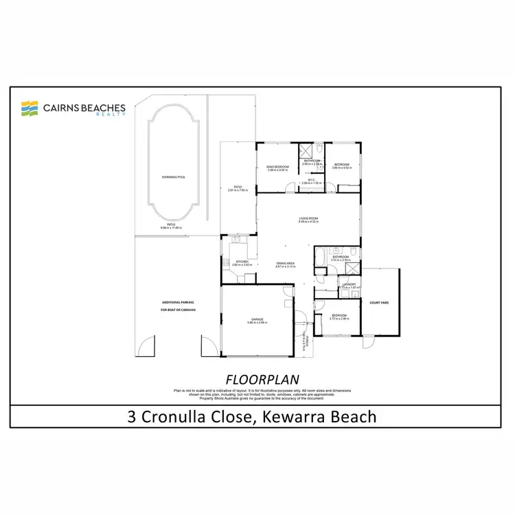 Floorplan of Homely house listing, 3 Cronulla Close, Kewarra Beach QLD 4879