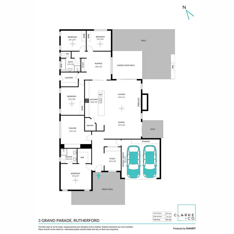 Floorplan of Homely house listing, 3 Grand Parade, Rutherford NSW 2320
