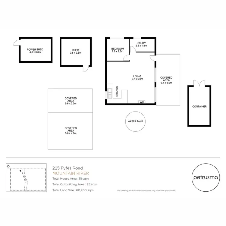 Floorplan of Homely other listing, 225 Fyfes Road, Mountain River TAS 7109