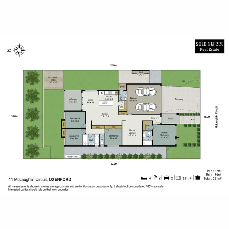 Floorplan of Homely house listing, 11 McLaughlin Circuit, Oxenford QLD 4210