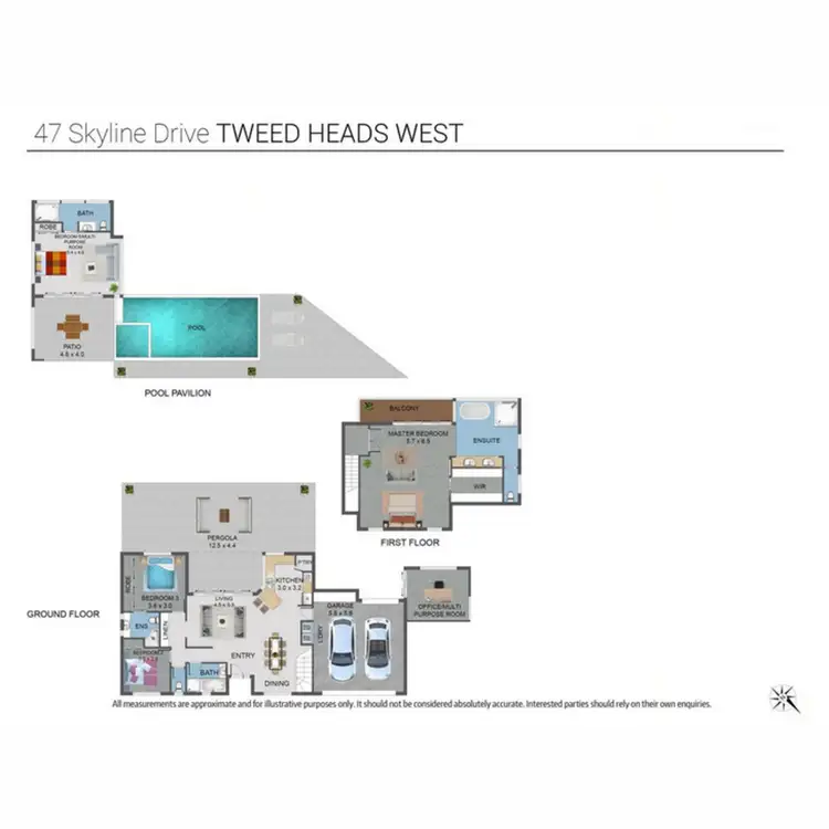 Floorplan of Homely house listing, 47 Skyline Drive, Tweed Heads West NSW 2485