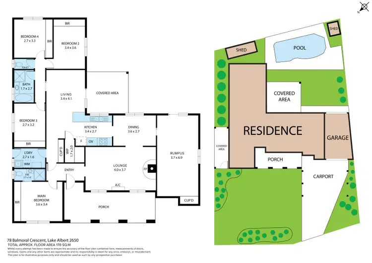 Floorplan of Homely house listing, 78 Balmoral Crescent, Lake Albert NSW 2650