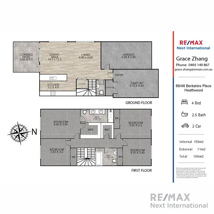 Floorplan of Homely townhouse listing, 69/48 Berkshire Place, Heathwood QLD 4110