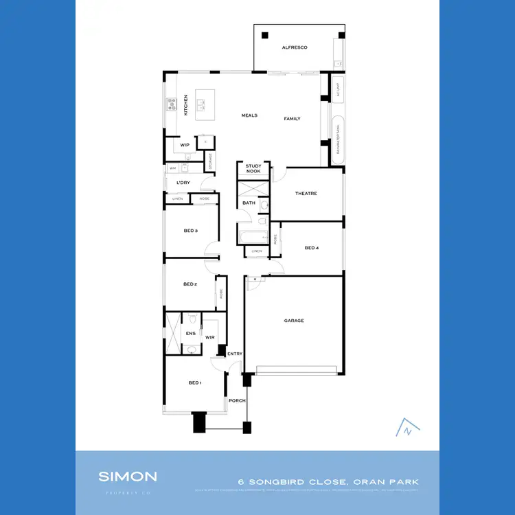 Floorplan of Homely house listing, 6 Songbird Close, Oran Park NSW 2570