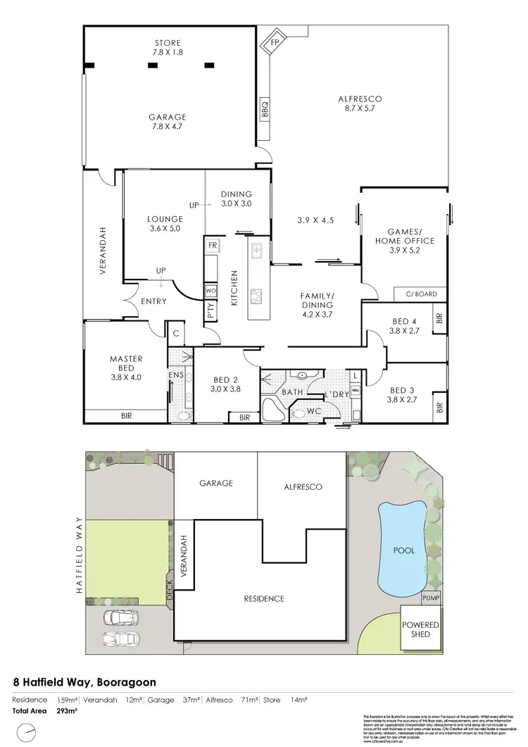 Floorplan of Homely house listing, 8 Hatfield Way, Booragoon WA 6154