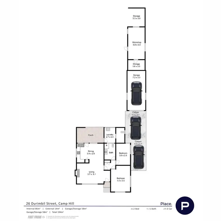 Floorplan of Homely house listing, 26 Durimbil Street, Camp Hill QLD 4152
