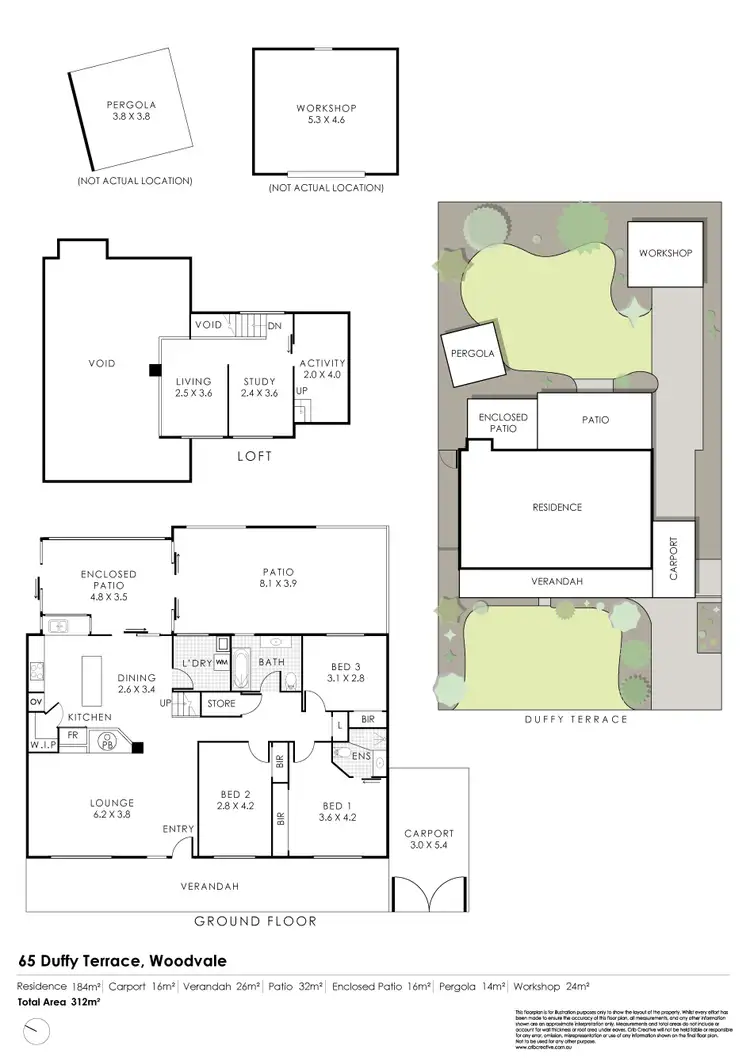 Floorplan of Homely house listing, 65 Duffy Terrace, Woodvale WA 6026