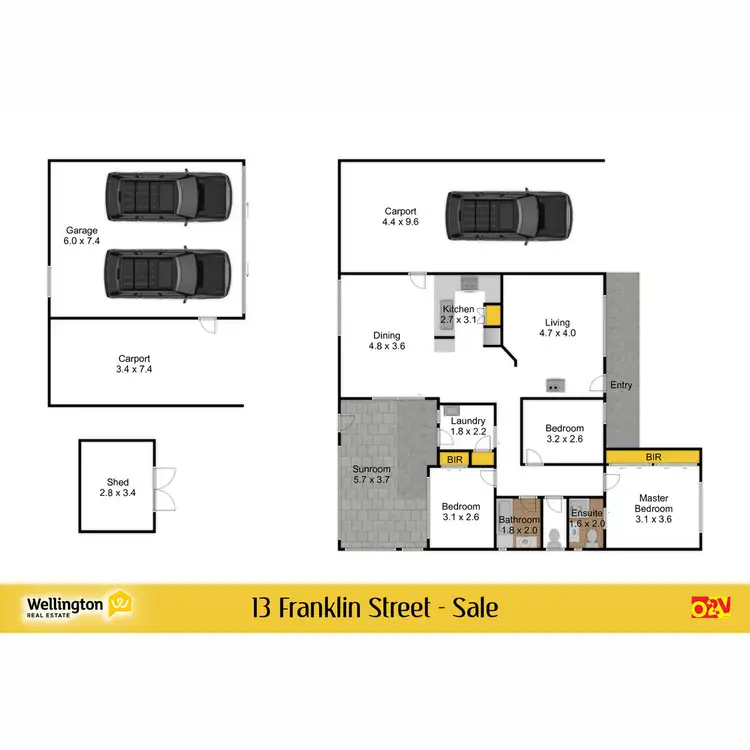 Floorplan of Homely house listing, 13 Franklin Street, Sale VIC 3850