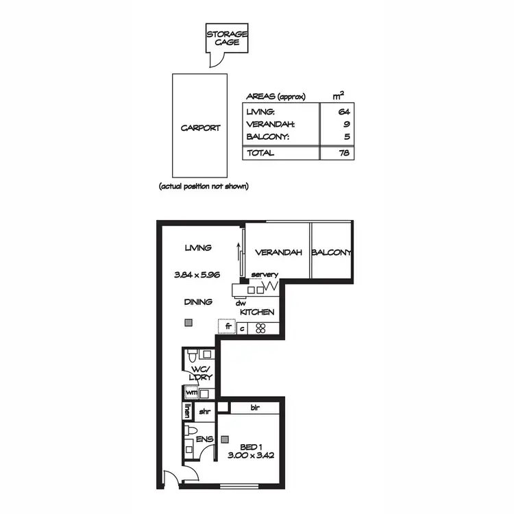 Floorplan of Homely apartment listing, 204/256 The Parade, Norwood SA 5067