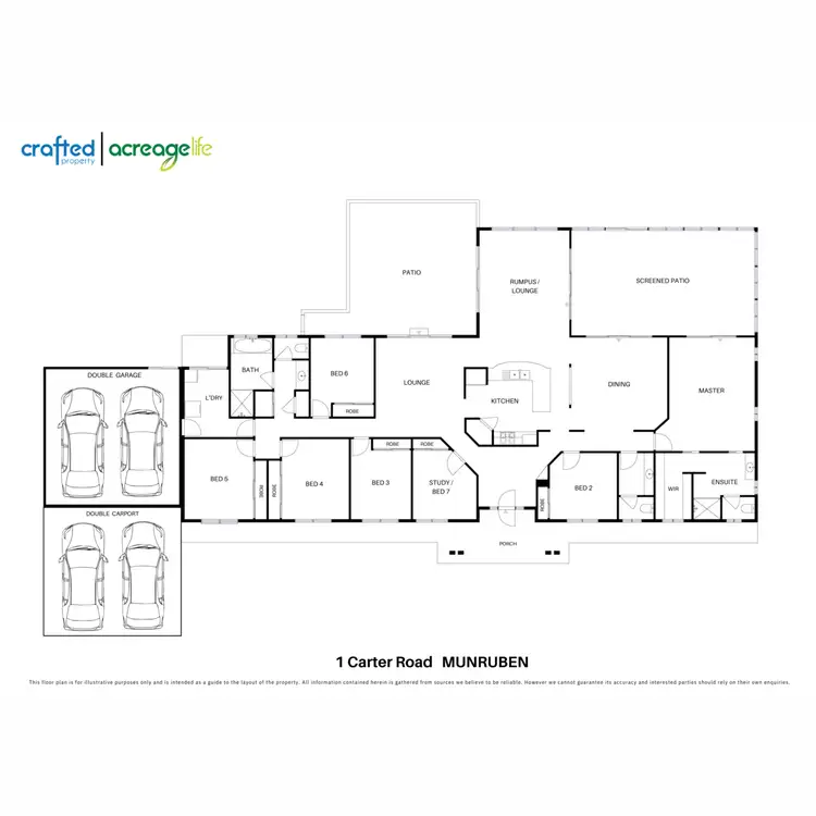 Floorplan of Homely rural property listing, 1 Carter Road, Munruben QLD 4125
