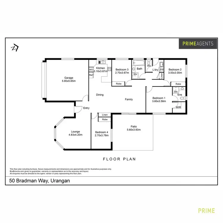 Floorplan of Homely house listing, 50 Bradman Way, Urangan QLD 4655