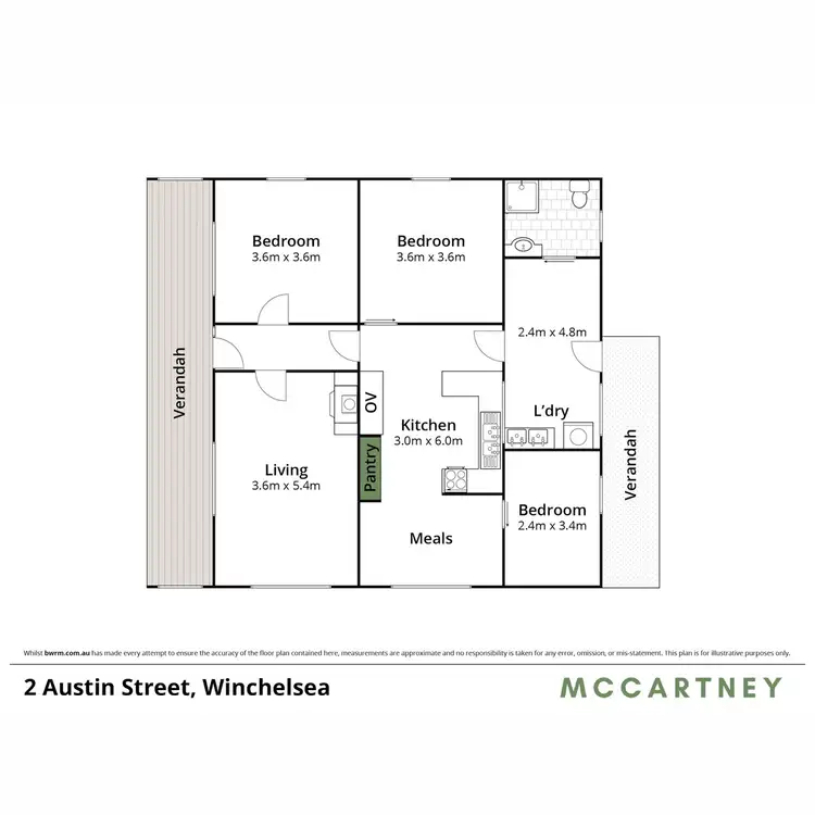 Floorplan of Homely house listing, 2 Austin Street, Winchelsea VIC 3241